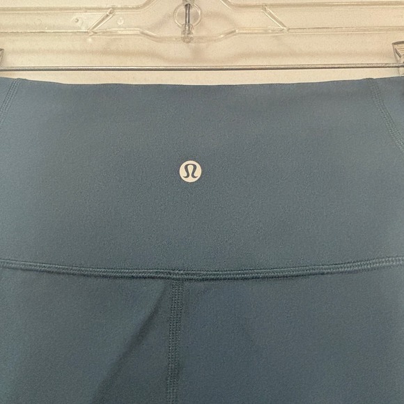 Lululemon Pants Women's 8 Slate Gray Blue Ready Set Go Crop Stretch Leggings - Picture 5 of 6
